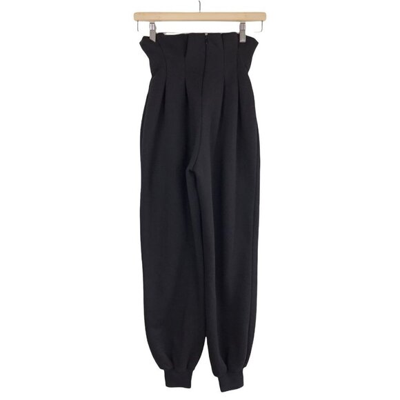 Lovers + Friends Black Kylie Paperbag Waist Joggers  X-Small - Picture 3 of 10